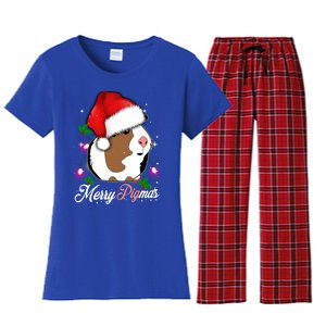 Guinea Pig Christmas Funny Merry Pigmas Meaningful Gift Women's Flannel Pajama Set