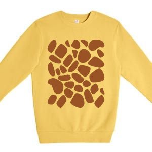 Giraffe Print Costume Shirts Halloween Premium Crewneck Sweatshirt