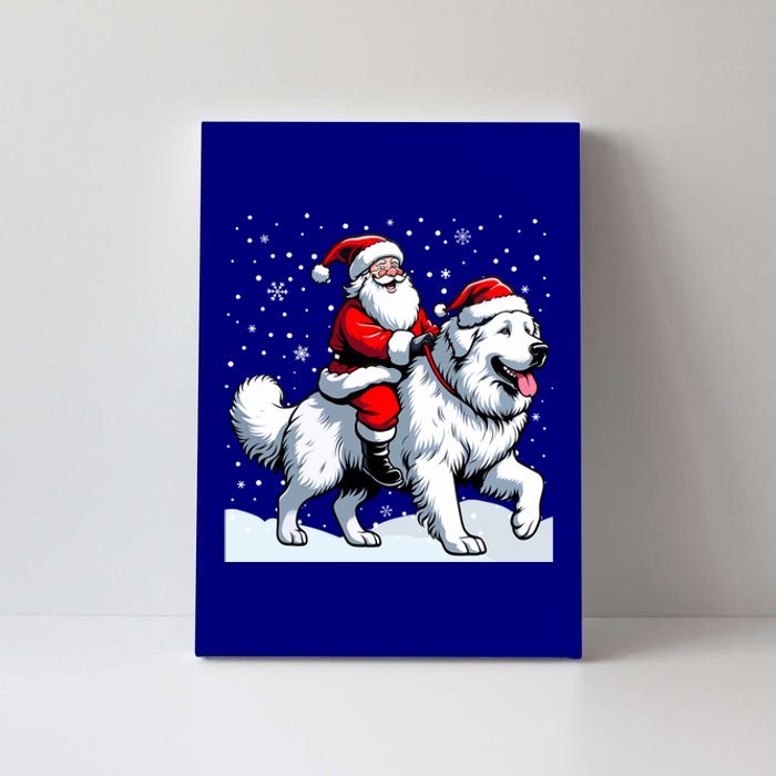 Great Pyrenees Christmas Santa Christmas Great Pyrenees Cute Gift Canvas