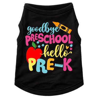 Goodbye Preschool Class of 2033 Graduate Hello Pre-K School Doggie Tank