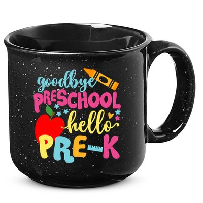 Goodbye Preschool Class of 2033 Graduate Hello Pre-K School 15oz Campfire Ceramic Mug