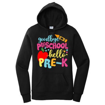 Goodbye Preschool Class of 2033 Graduate Hello Pre-K School Women's Pullover Hoodie