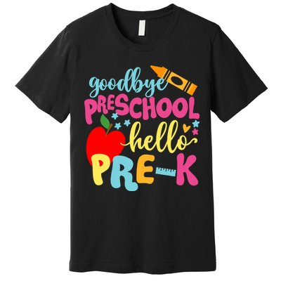 Goodbye Preschool Class of 2033 Graduate Hello Pre-K School Premium T-Shirt