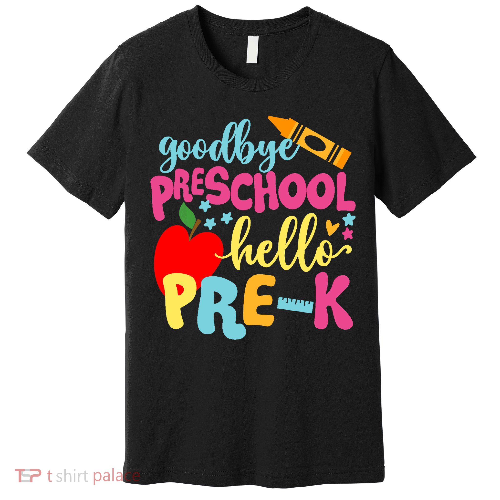 Goodbye Preschool Class of 2033 Graduate Hello Pre-K School Premium T-Shirt