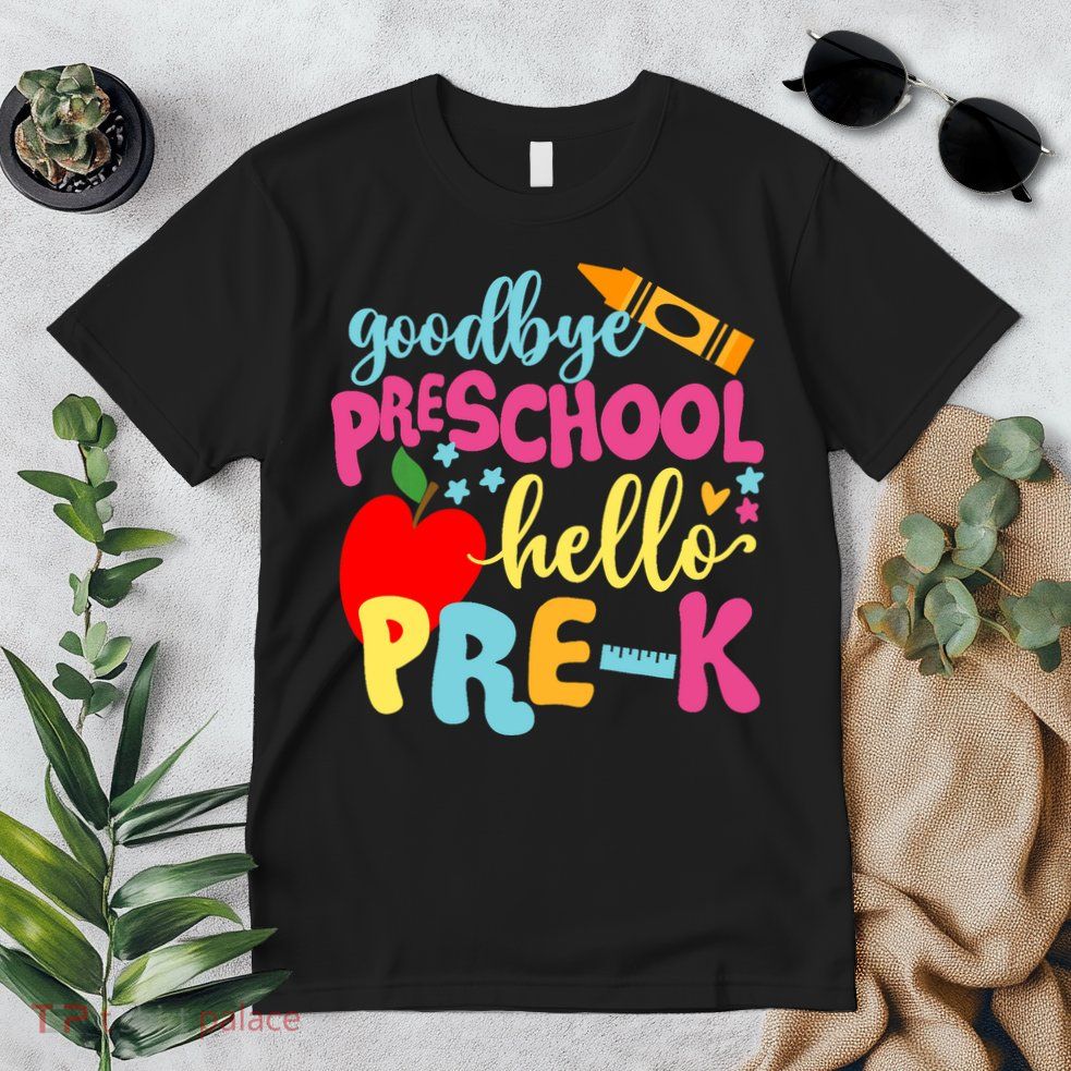 Goodbye Preschool Class of 2033 Graduate Hello Pre-K School Premium T-Shirt