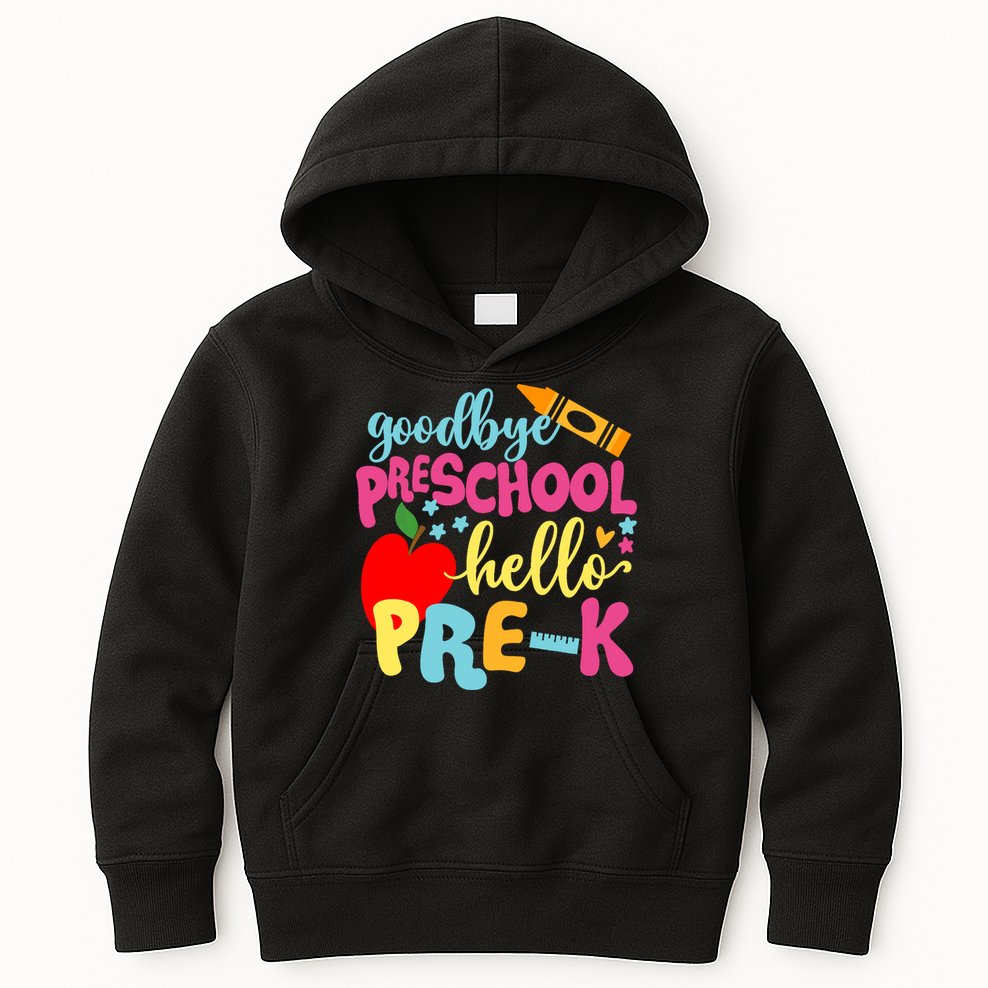 Goodbye Preschool Class of 2033 Graduate Hello Pre-K School Kids Hoodie