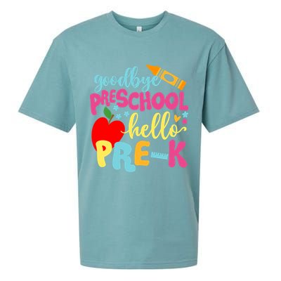 Goodbye Preschool Class of 2033 Graduate Hello Pre-K School Sueded Cloud Jersey T-Shirt