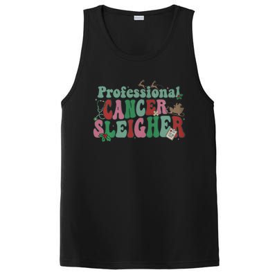 Groovy Professional Cancer Sleigher Christmas Oncology Nurse Gift PosiCharge Competitor Tank