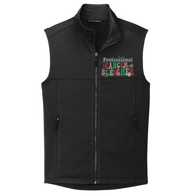 Groovy Professional Cancer Sleigher Christmas Oncology Nurse Gift Collective Smooth Fleece Vest