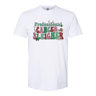 Groovy Professional Cancer Sleigher Christmas Oncology Nurse Gift Softstyle CVC T-Shirt