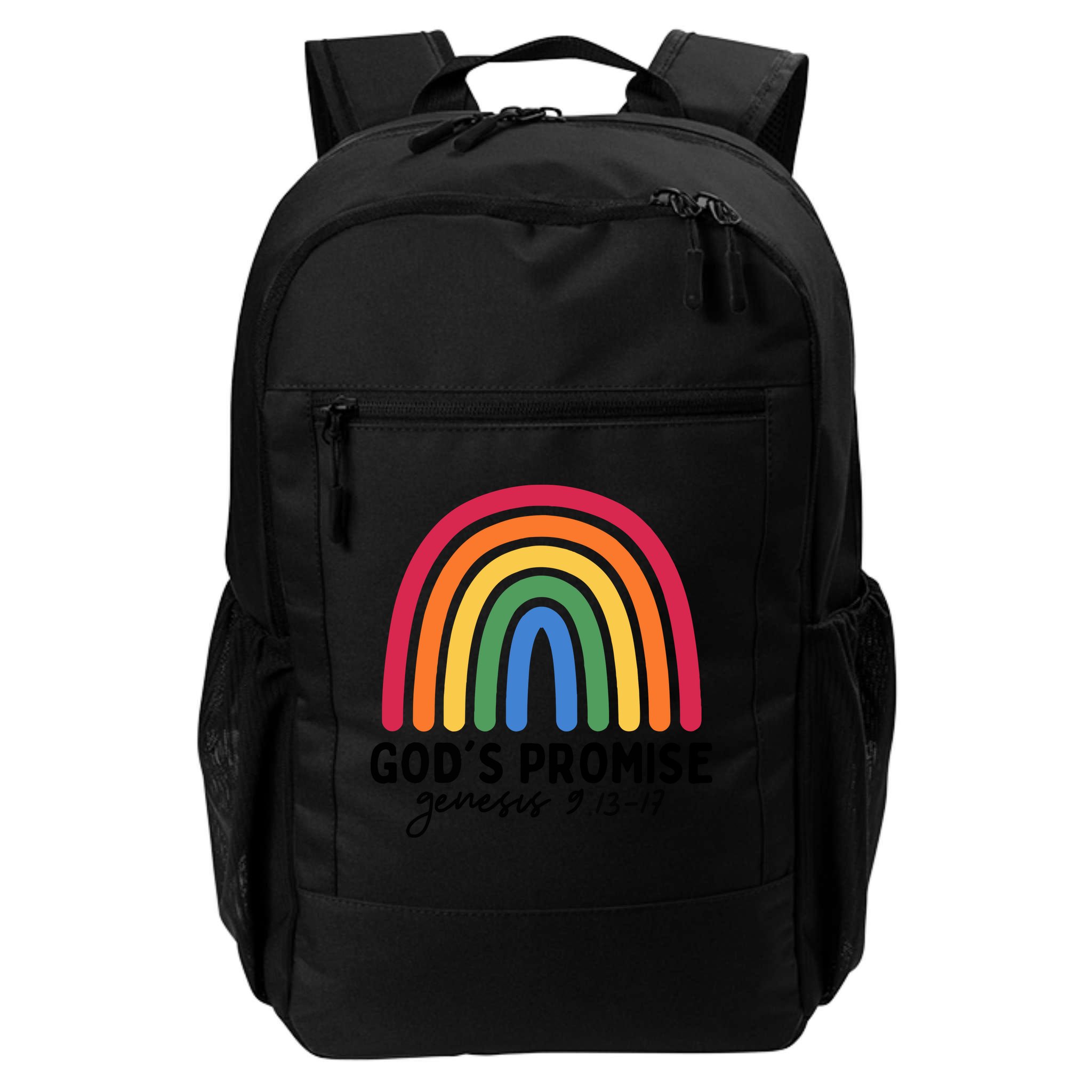Gods Promise Christian Rainbow Backpack