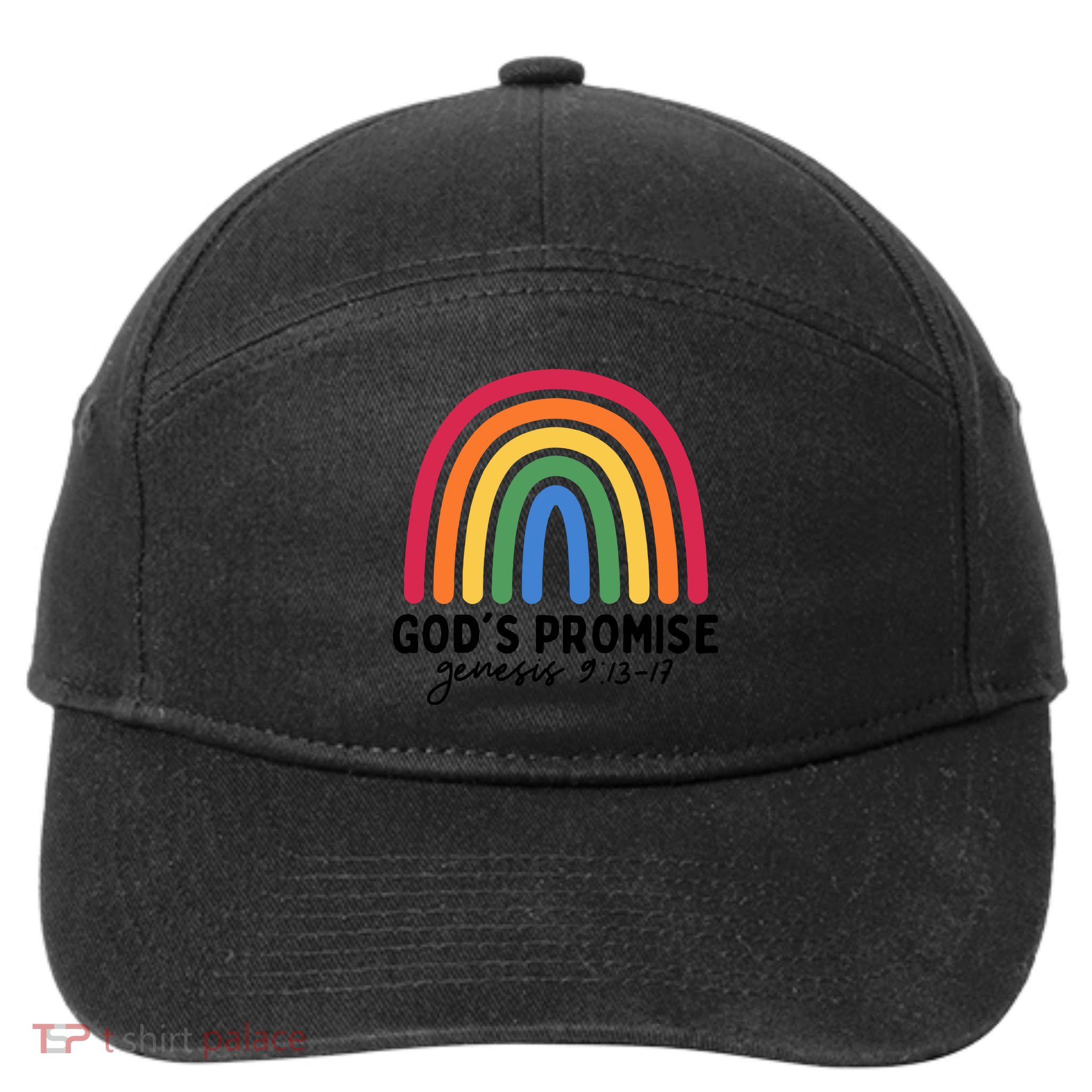 Gods Promise Christian Rainbow 7-Panel Snapback Hat