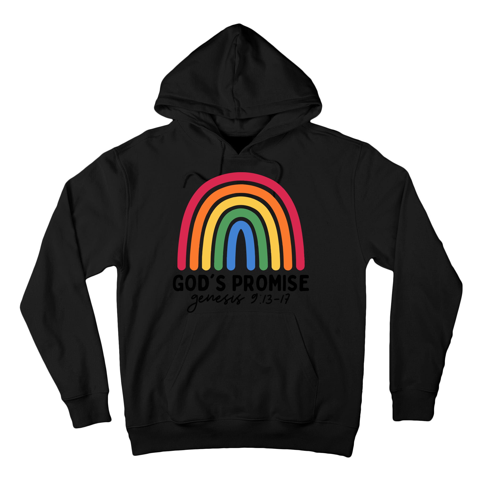 Gods Promise Christian Rainbow Tall Hoodie