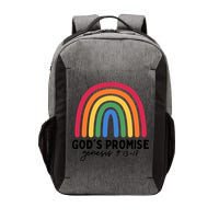 Gods Promise Christian Rainbow Vector Backpack