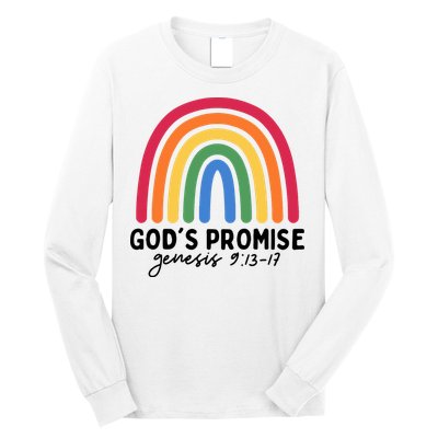 Gods Promise Christian Rainbow Long Sleeve Shirt