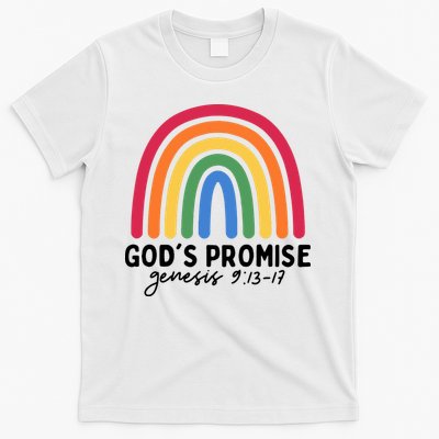 Gods Promise Christian Rainbow T-Shirt