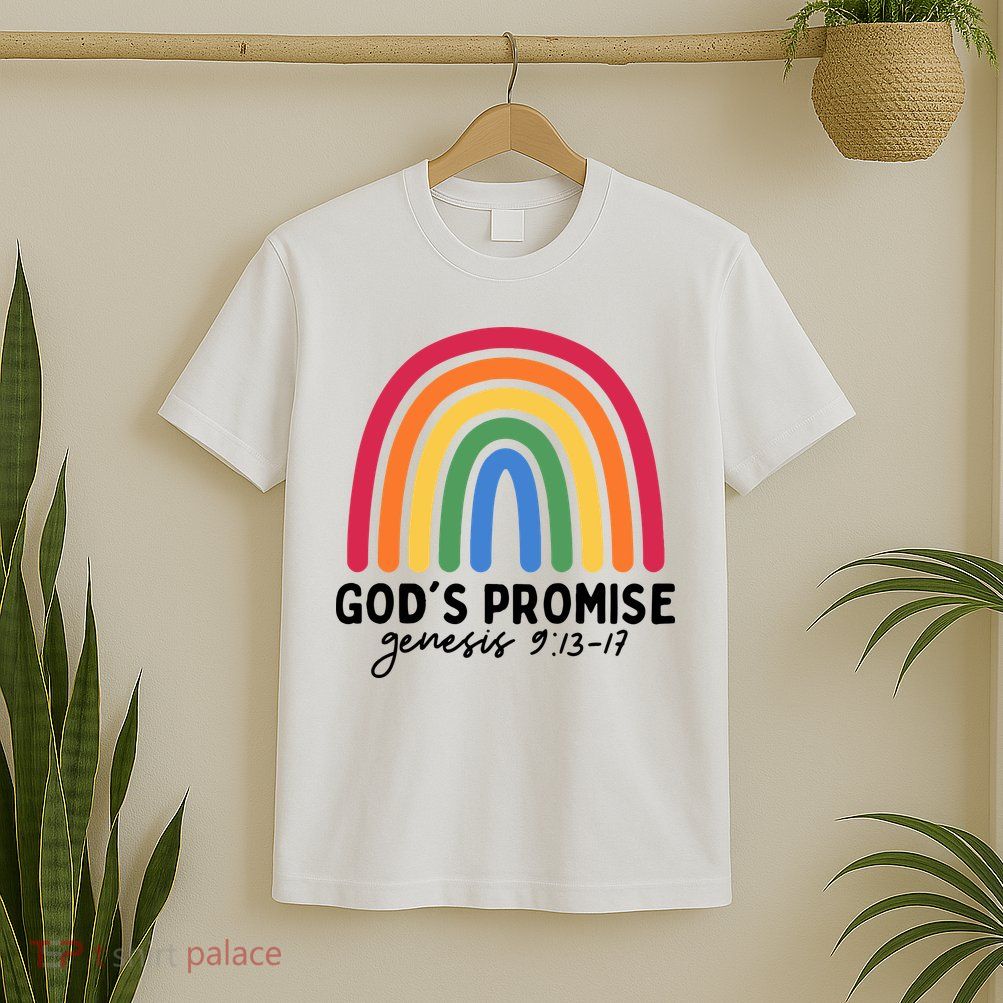 Gods Promise Christian Rainbow T-Shirt