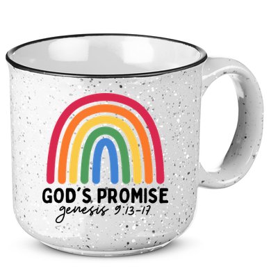 Gods Promise Christian Rainbow 15oz Campfire Ceramic Mug