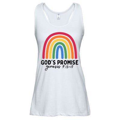 Gods Promise Christian Rainbow Ladies Essential Flowy Tank