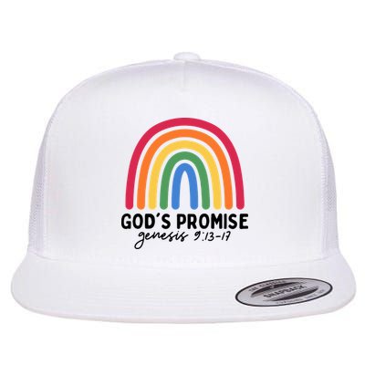 Gods Promise Christian Rainbow Flatbill Hat