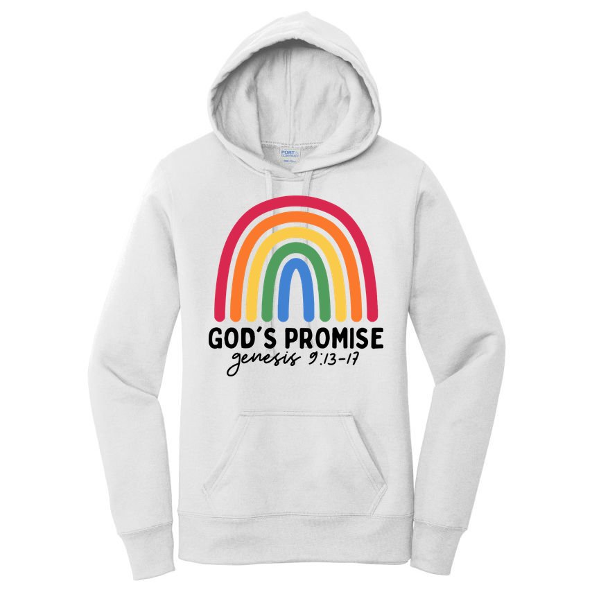 Gods Promise Christian Rainbow Women's Pullover Hoodie