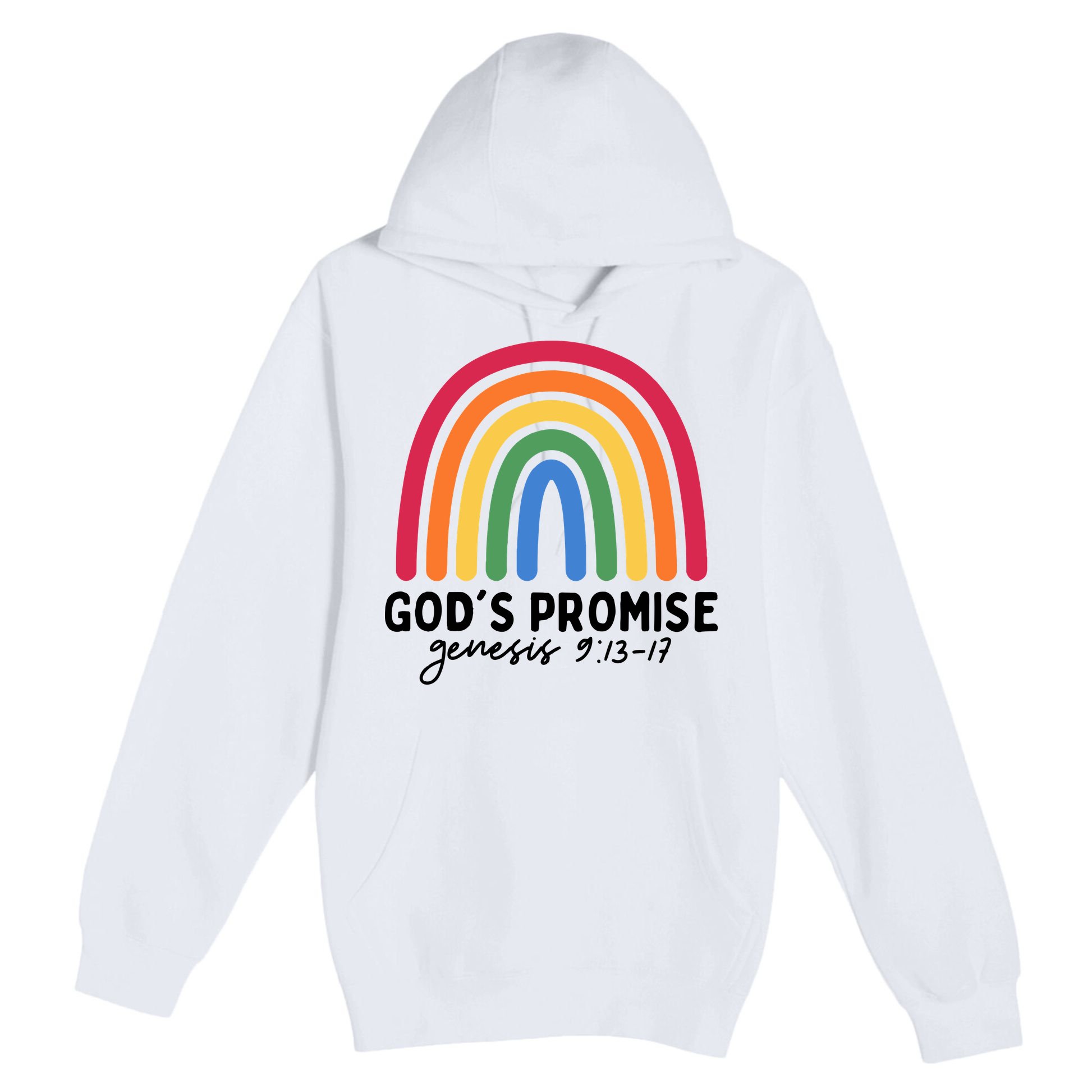 Gods Promise Christian Rainbow Premium Pullover Hoodie