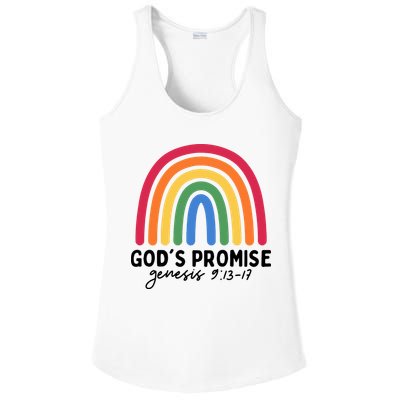 Gods Promise Christian Rainbow Ladies PosiCharge Competitor Racerback Tank