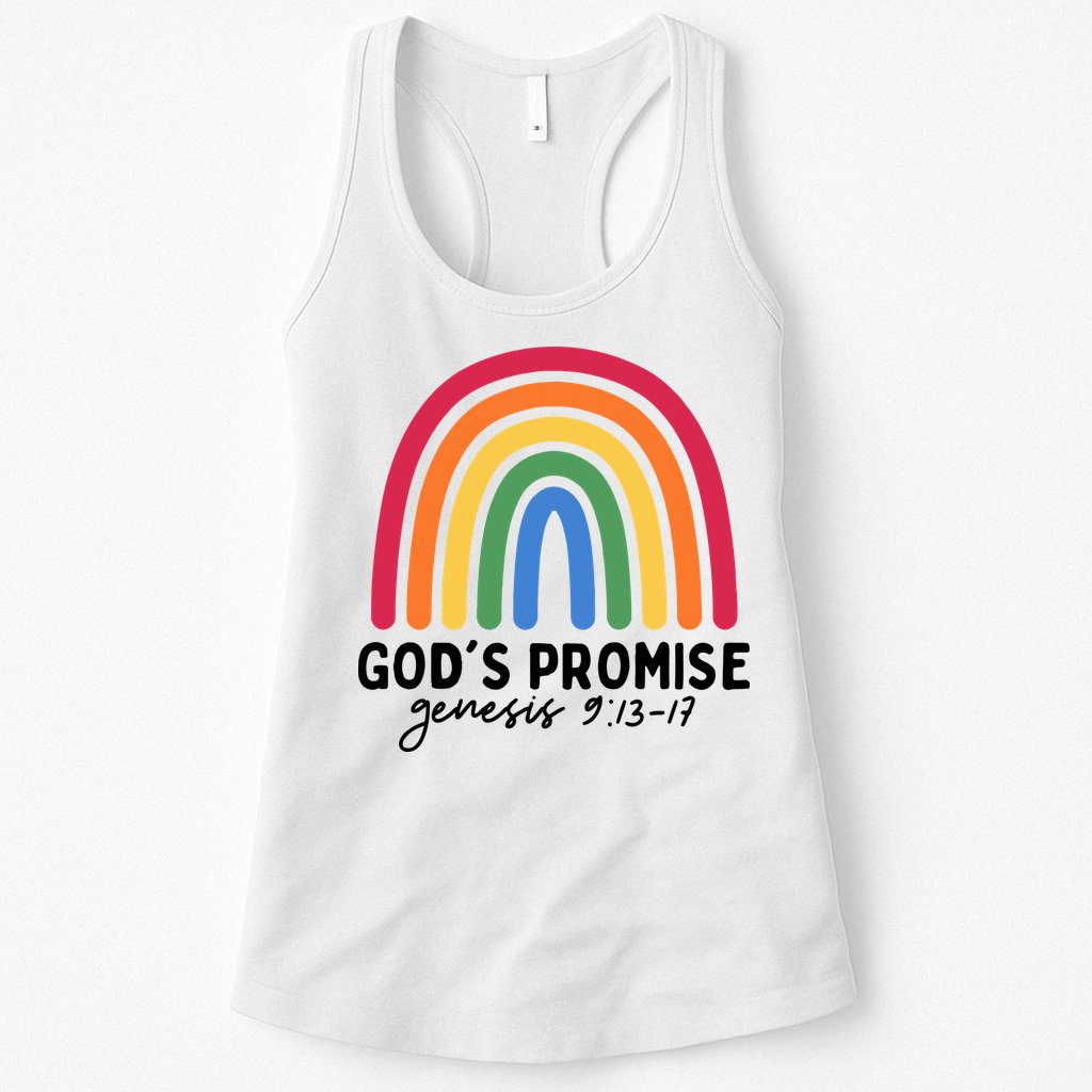 Gods Promise Christian Rainbow Womens Tank Top