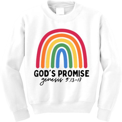 Gods Promise Christian Rainbow Kids Sweatshirt