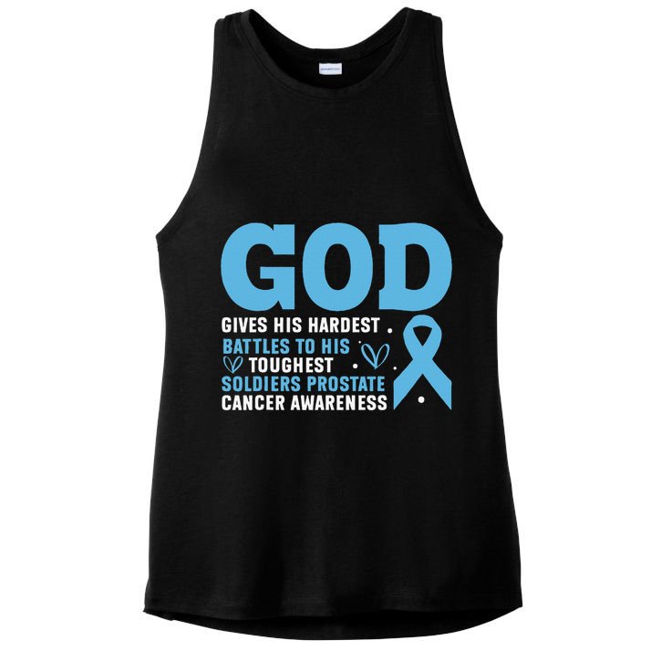 GOD Prostate Cancer Awareness Ladies PosiCharge Tri-Blend Wicking Tank