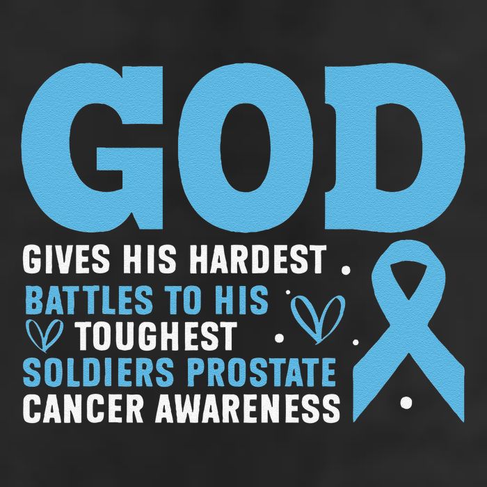 GOD Prostate Cancer Awareness 7 Panel Mesh Trucker Snapback Hat