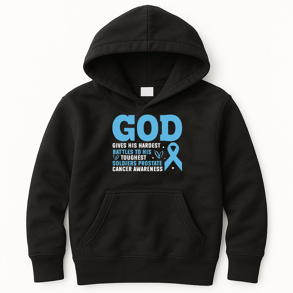 GOD Prostate Cancer Awareness Kids Hoodie