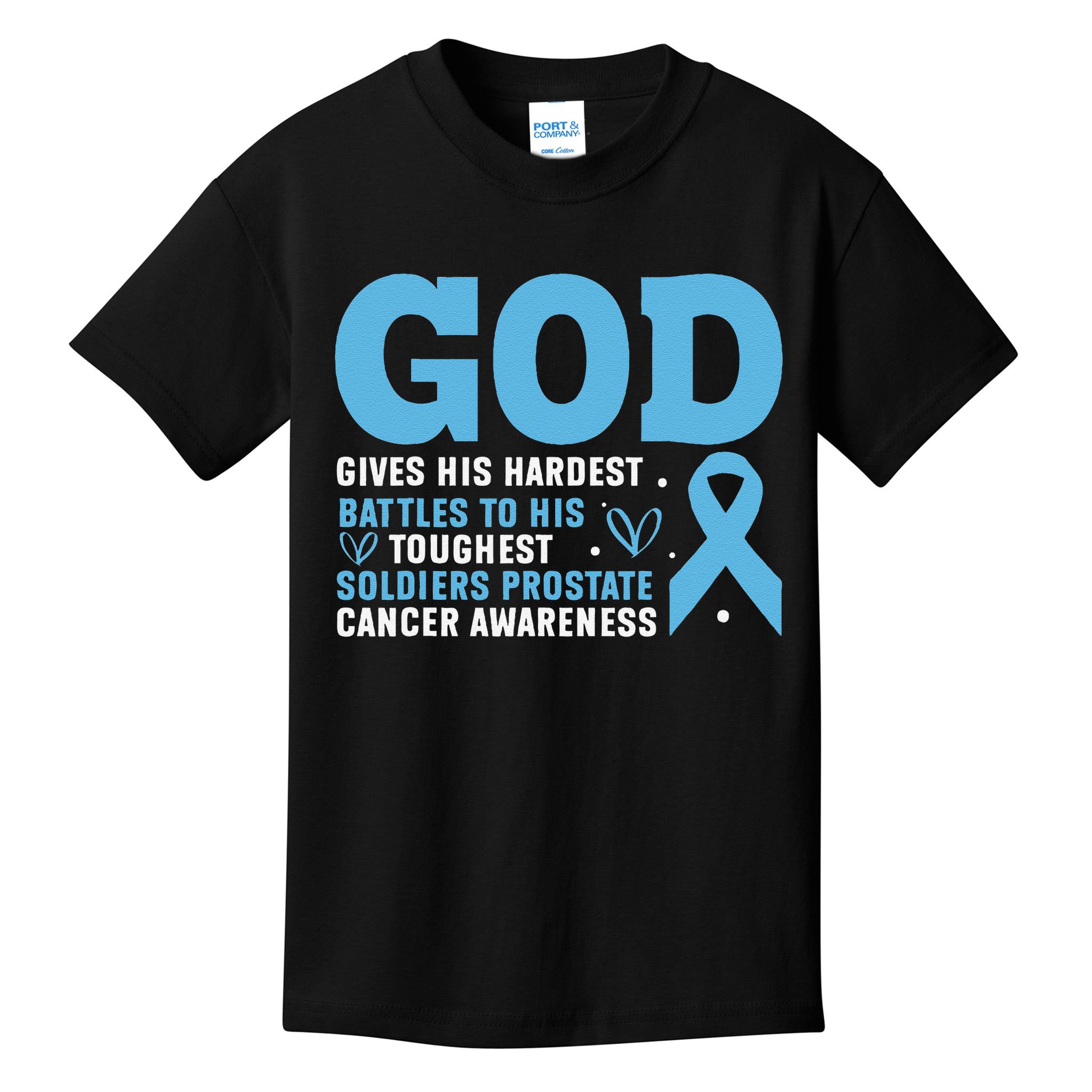 GOD Prostate Cancer Awareness Kids T-Shirt