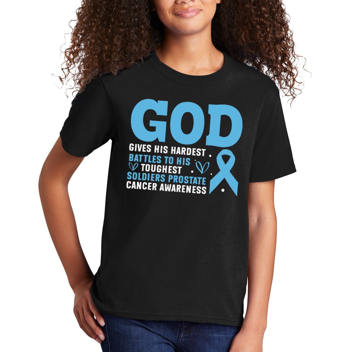 GOD Prostate Cancer Awareness Kids T-Shirt