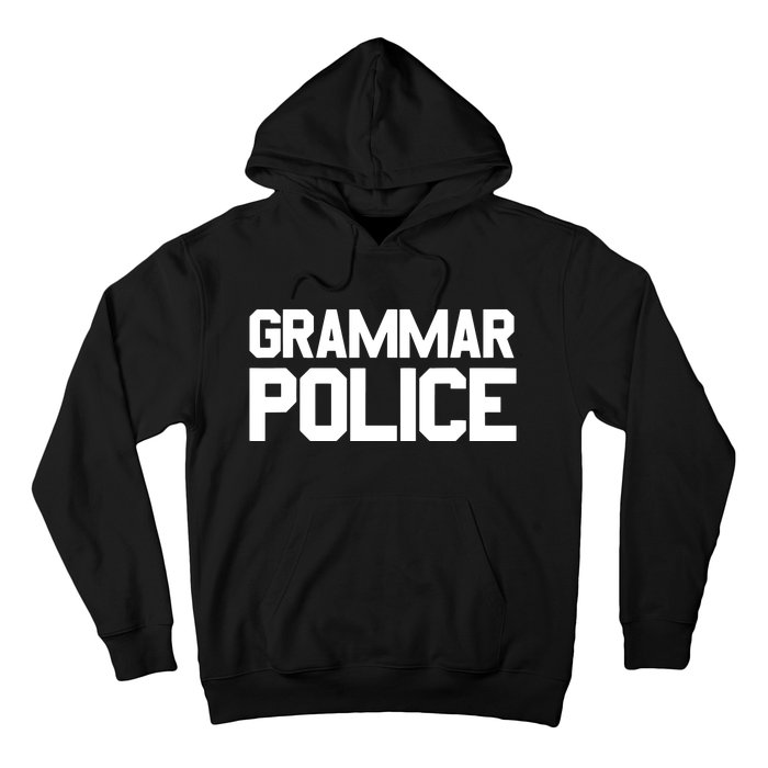 Grammar Police Costume Funny Halloween Grammar Police Hoodie