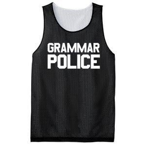 Grammar Police Costume Funny Halloween Grammar Police Mesh Reversible Basketball Jersey Tank