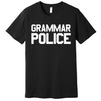 Grammar Police Costume Funny Halloween Grammar Police Premium T-Shirt