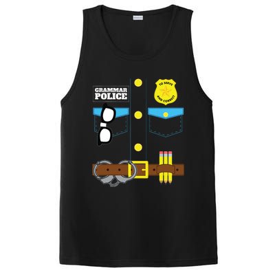 Grammar Police Costume Funny Halloween Pair With Jail Inmate PosiCharge Competitor Tank