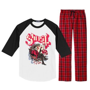 Ghost Papa Cupid ValentineS Day Raglan Sleeve Pajama Set