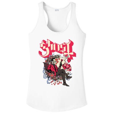 Ghost Papa Cupid ValentineS Day Ladies PosiCharge Competitor Racerback Tank