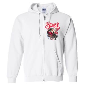 Ghost Papa Cupid ValentineS Day Full Zip Hoodie