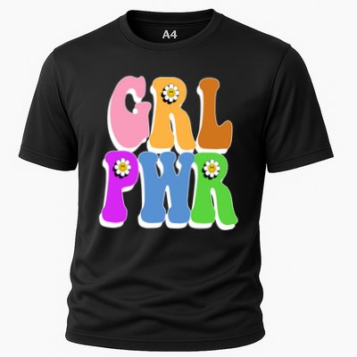 Girl Power Cute Sunflower Retro Colorful Performance Shirt