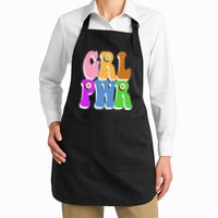 Girl Power Cute Sunflower Retro Colorful Apron