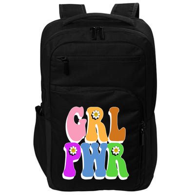 Girl Power Cute Sunflower Retro Colorful Impact Tech Backpack