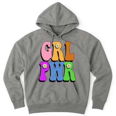 Girl Power Cute Sunflower Retro Colorful Hoodie