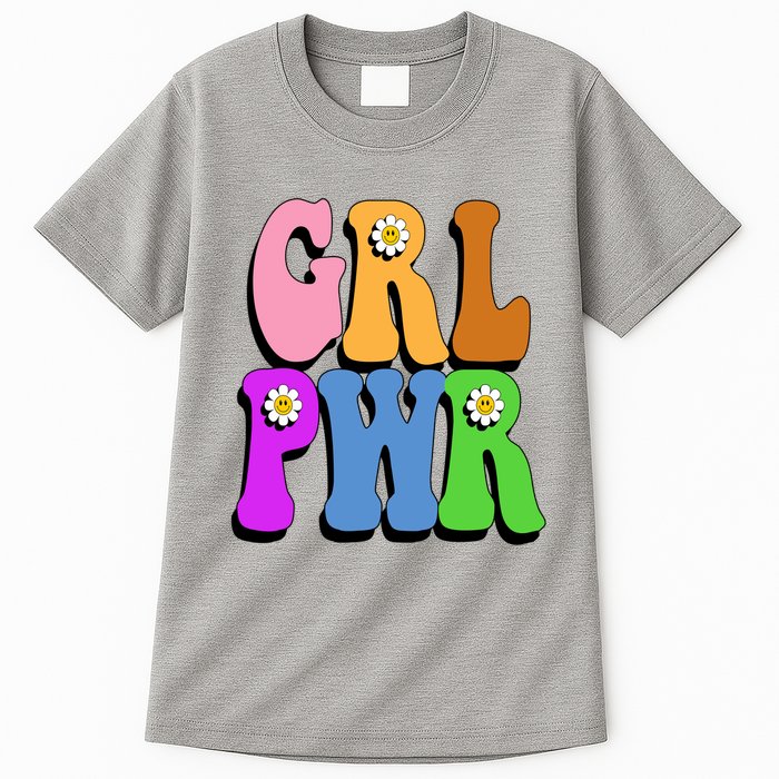 Girl Power Cute Sunflower Retro Colorful Tall T-Shirt