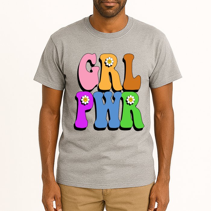 Girl Power Cute Sunflower Retro Colorful Tall T-Shirt