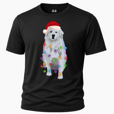 Great Pyrenees Christmas Lights Xmas Patou Pyrenean Gift Performance Shirt