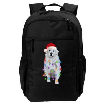 Great Pyrenees Christmas Lights Xmas Patou Pyrenean Gift Backpack