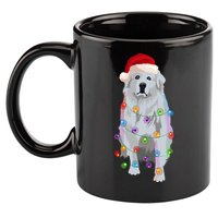 Great Pyrenees Christmas Lights Xmas Patou Pyrenean Gift 11oz C Handle Ceramic Mug